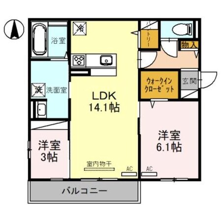 スペチアーレ墨江の物件間取画像